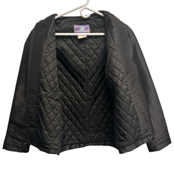 Vintage Y2K G-Force Black Iridescent Moto Jacket Men’s Size M - Picture 5 of 8